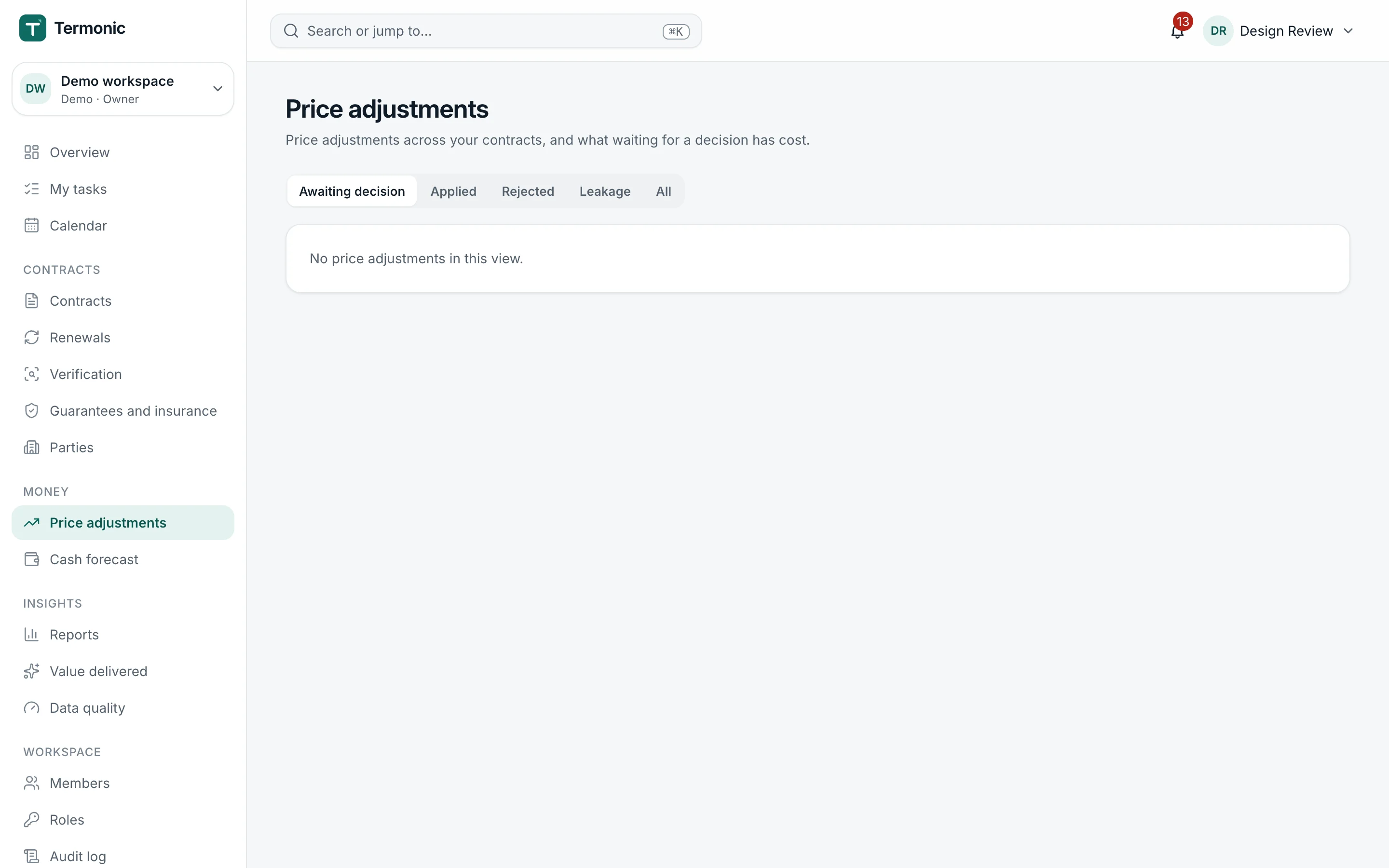 Price adjustments in Pactinel: increases awaiting a decision with old and new prices
